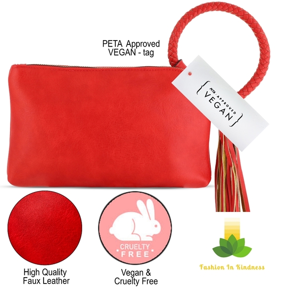 New Vegan Clutch Handbag - Picture 9 of 11